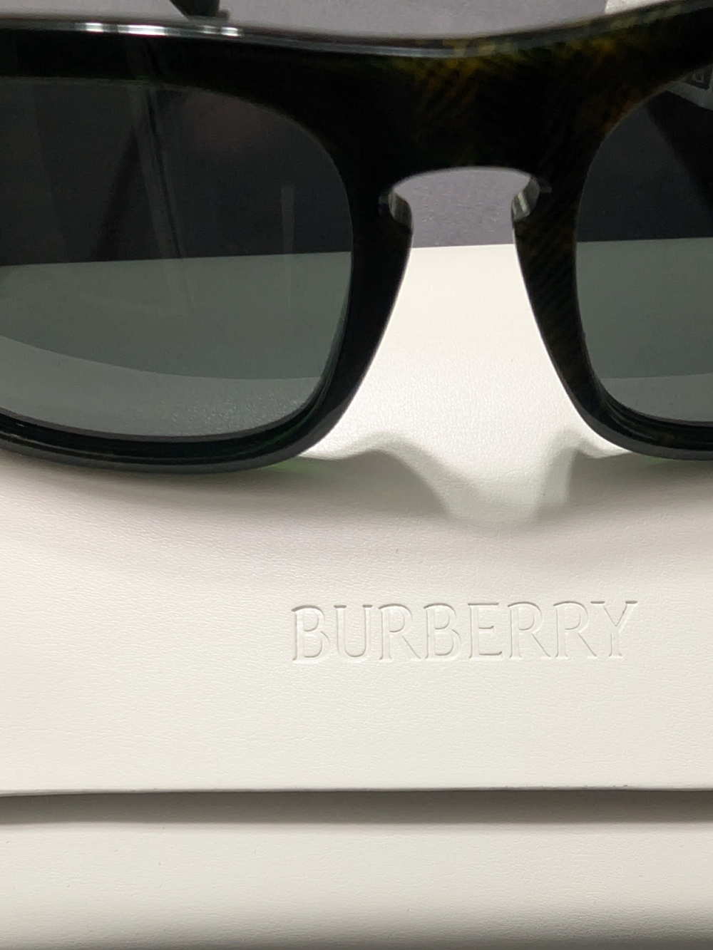 Burberry Tortoiseshell Sunglasses with Dark Lenses